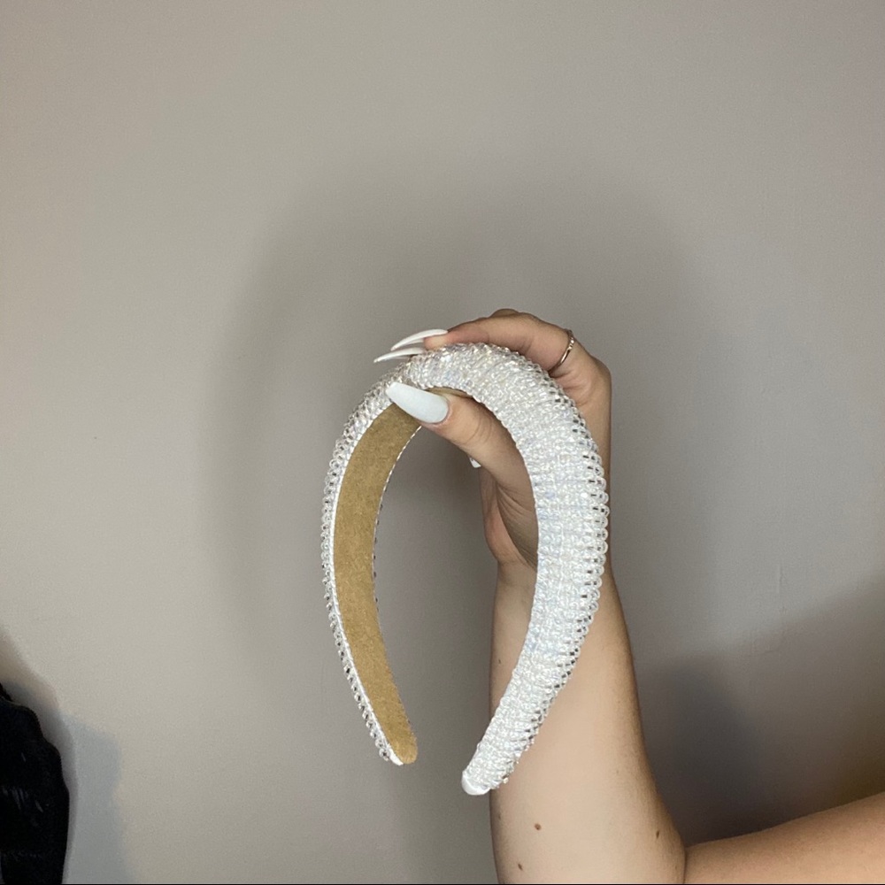 White Sparkle Headband